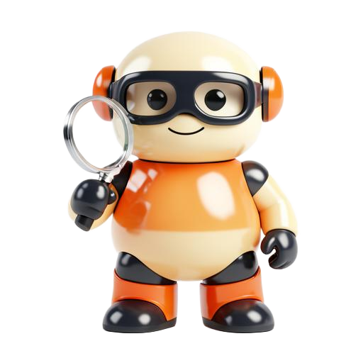 Loupe — the Research category mascot
